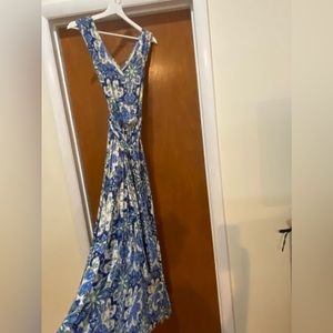 Anthropologie floral maxi dress